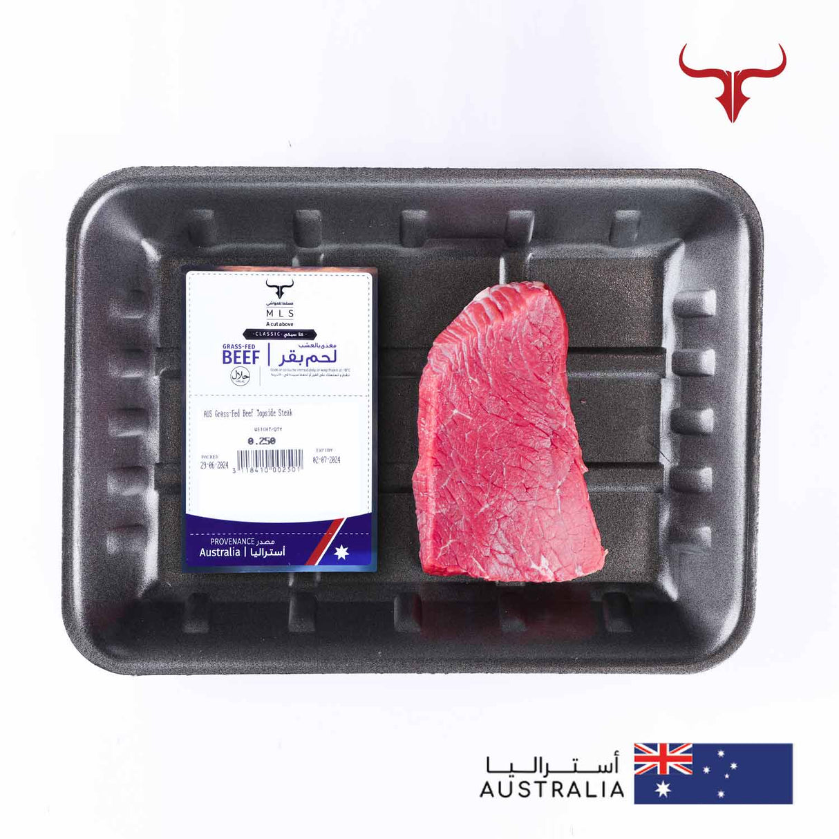 AUS Grass-Fed Beef Topside Steak Muscat Livestock