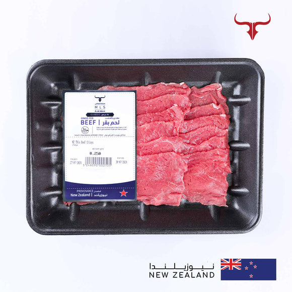 NZ Grass-Fed Thin Beef Slices Muscat Livestock