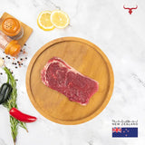 NZ Grass-Fed Beef Striploin Steak Muscat Livestock