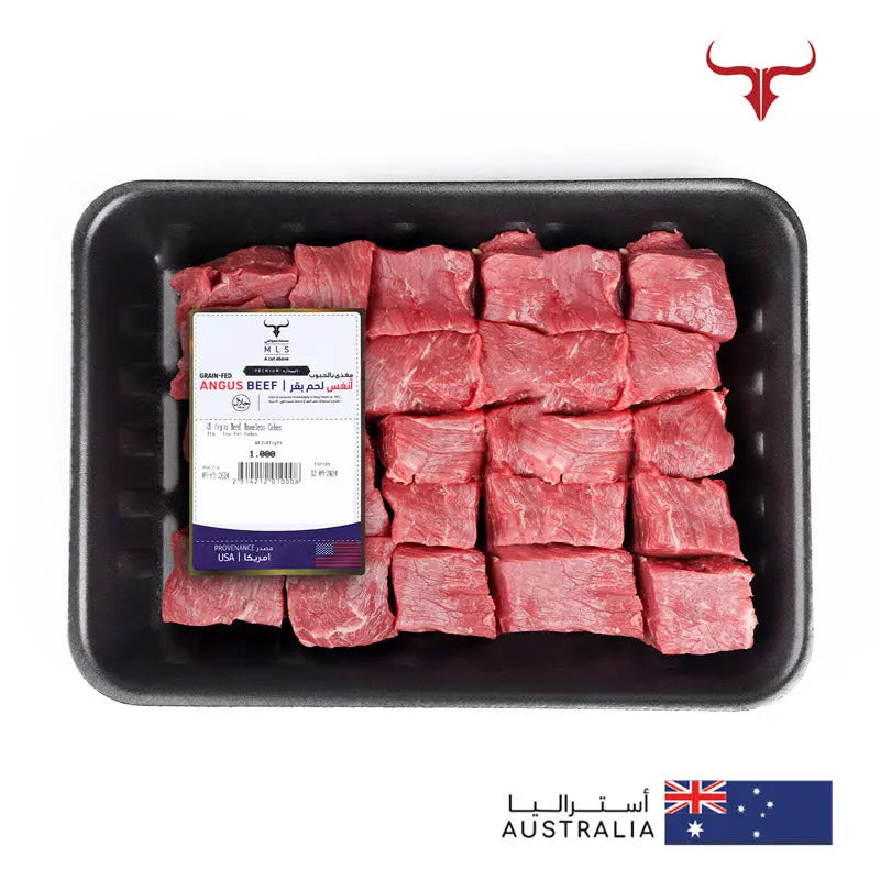 US Angus Beef Boneless Cubes Muscat Livestock
