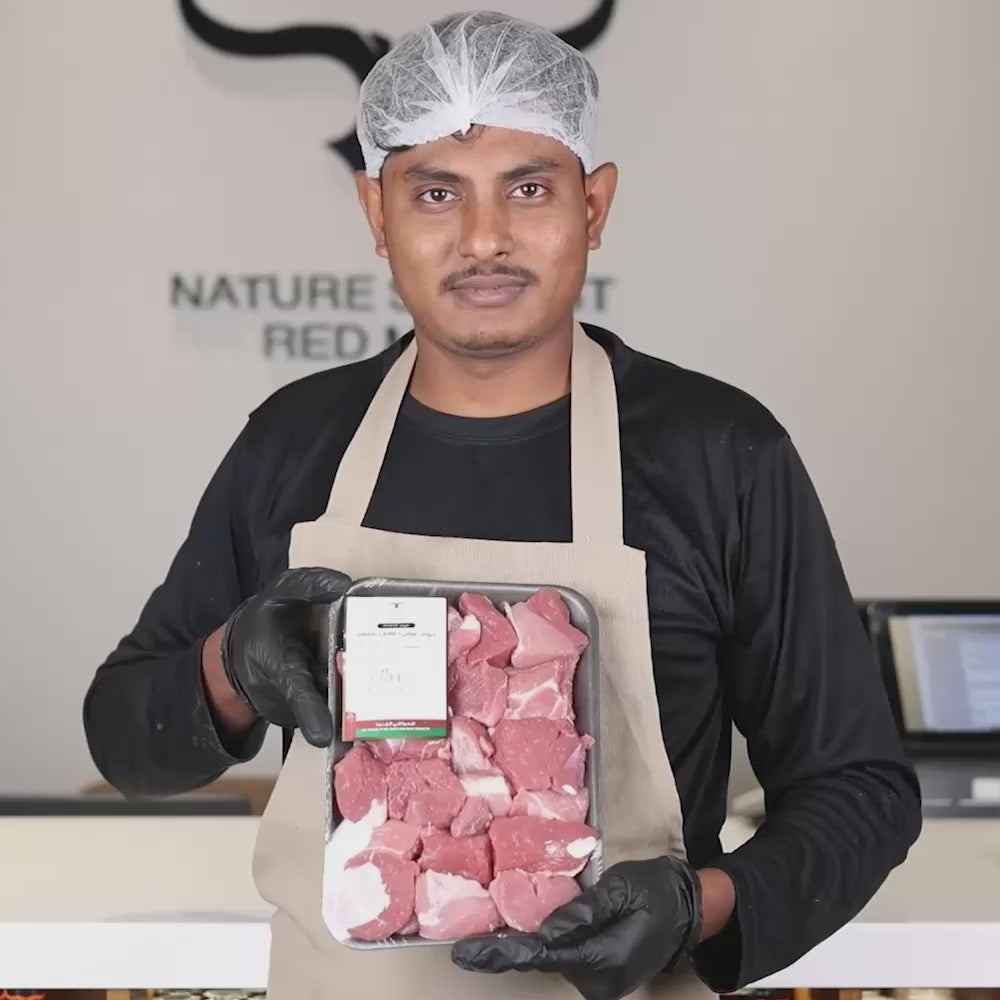 Freshly Slaughtered Local Omani Lamb Boneless Cubes
