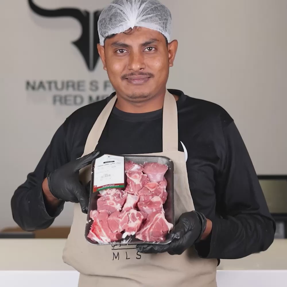 Freshly Slaughtered Local Omani Bone-in Lamb Cubes