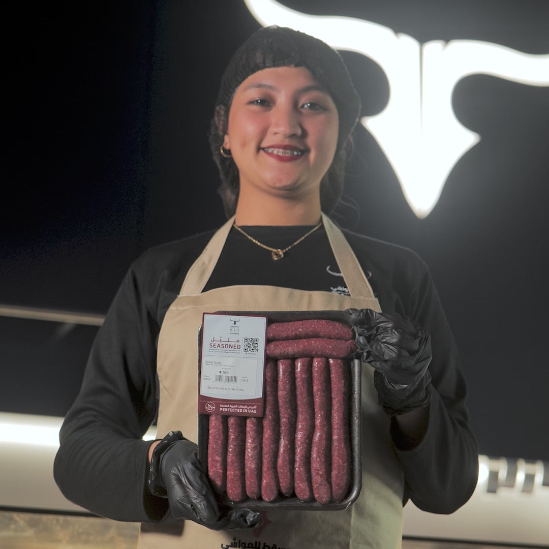 Local Seasoned NZ Grass-Fed Lamb Merguez Sausages - 500gm