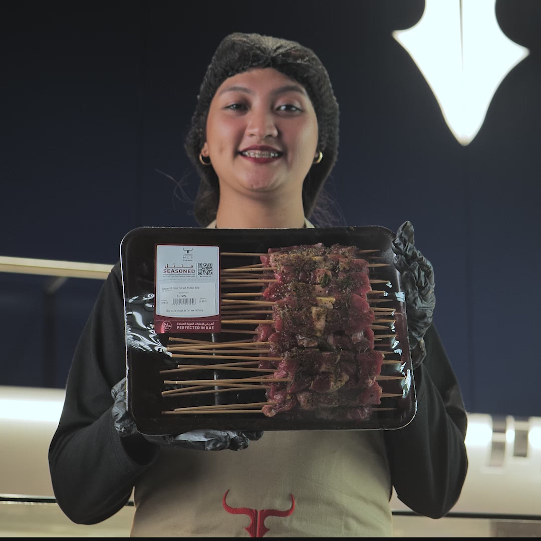 Seasoned NZ Grass-Fed Beef Mishkak- Local Style Skewers