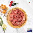Muscat Livestock New Zealand Grass-fed Beef NZ Beef Boneless Cubes Offer 1kg
