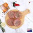 Muscat Livestock Seasoned NZ Grass-Fed Beef Fresh Seasoned Burger - 125gmx4